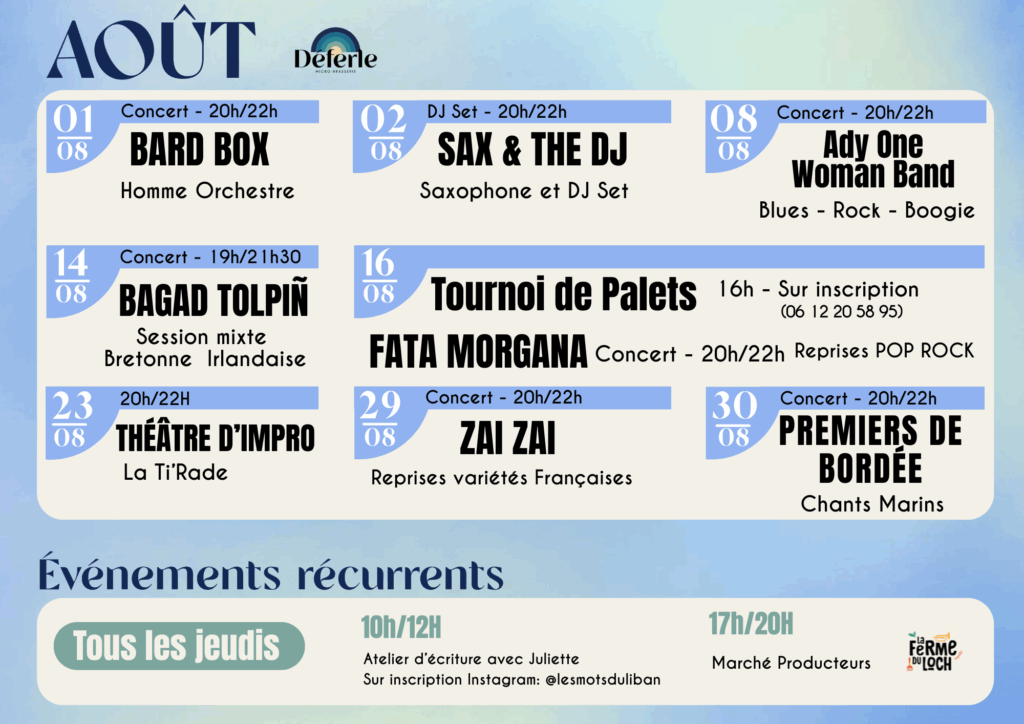 PROG AOÛT