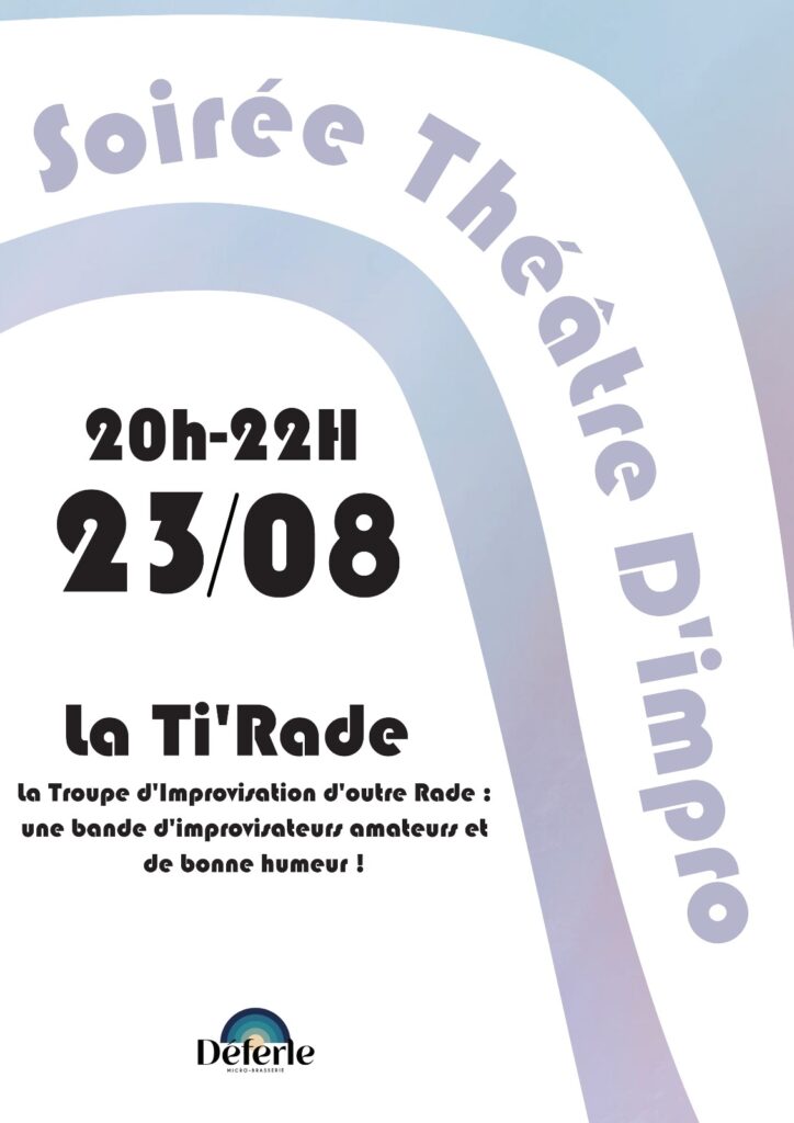 soirée théâtre d'impro août